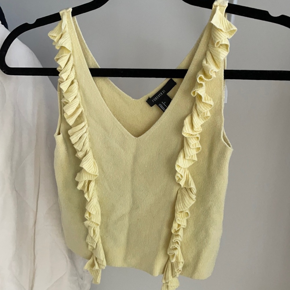 Forever 21 ruffle crop top